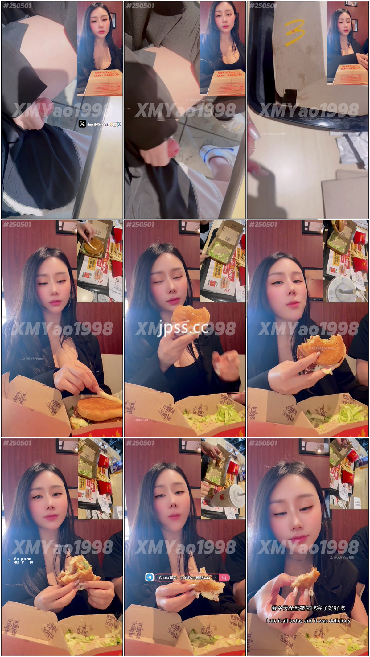 汐梦瑶 - NO.045 [精液小汉堡] 在麦当劳里 正对面就坐着一位美女姐姐 当着她的面制作精液汉堡 她还时不时的偷窥.jpg